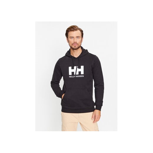 Helly Hansen Bluza Logo 33977 Czarny Regular Fit ze sklepu MODIVO w kategorii Bluzy męskie - zdjęcie 168637215