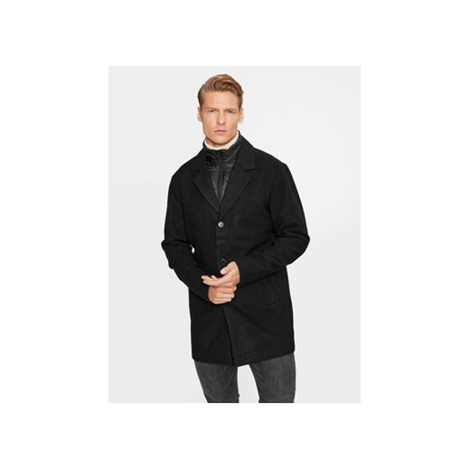Jack&Jones Płaszcz przejściowy 12236160 Czarny Regular Fit ze sklepu MODIVO w kategorii Płaszcze męskie - zdjęcie 168637437