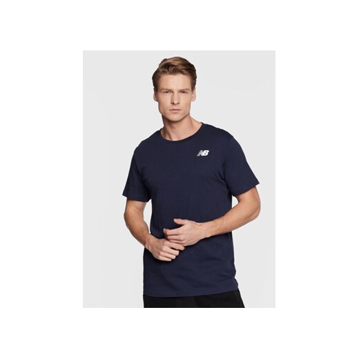 New Balance T-Shirt Classic Arch MT11985 Granatowy Athletic Fit ze sklepu MODIVO w kategorii T-shirty męskie - zdjęcie 168637506