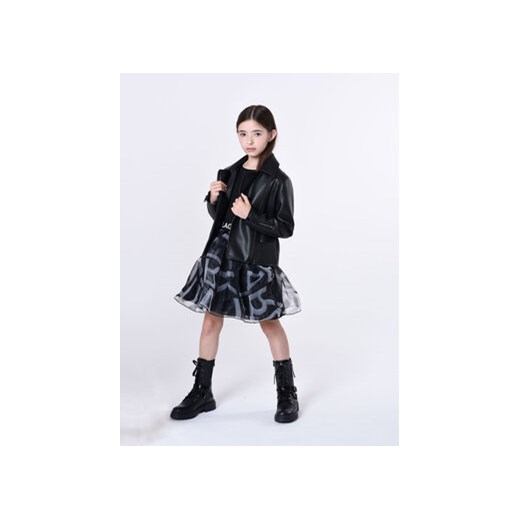 Karl Lagerfeld Kids Sukienka codzienna Z12261 M Czarny Regular Fit 4Y wyprzedaż MODIVO