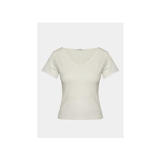 American Vintage T-Shirt Aksun AK02DE24 Biały Regular Fit ze sklepu MODIVO w kategorii Bluzki damskie - zdjęcie 168637888