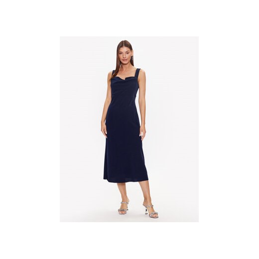 DKNY Sukienka koktajlowa Cowl Neck Sleeveless DD3C3620 Granatowy Regular Fit 14 okazja MODIVO