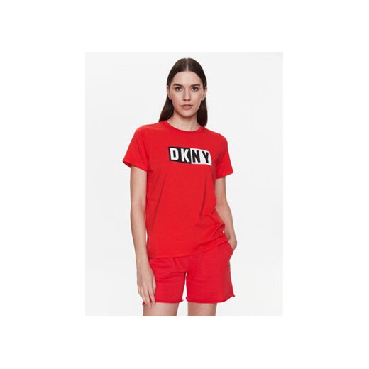 DKNY Sport T-Shirt DP2T5894 Czerwony Classic Fit ze sklepu MODIVO w kategorii Bluzki damskie - zdjęcie 168638057