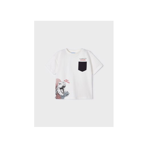 Mayoral T-Shirt 3005 Biały Regular Fit ze sklepu MODIVO w kategorii Bluzki dziewczęce - zdjęcie 168638108