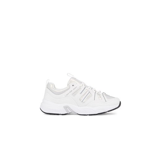 Calvin Klein Jeans Sneakersy Retro tennis Laceup YW0YW01044 Biały 37 MODIVO