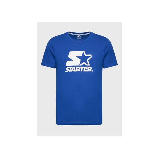Starter T-Shirt SMG-008-BD Niebieski Regular Fit ze sklepu MODIVO w kategorii T-shirty męskie - zdjęcie 168638849