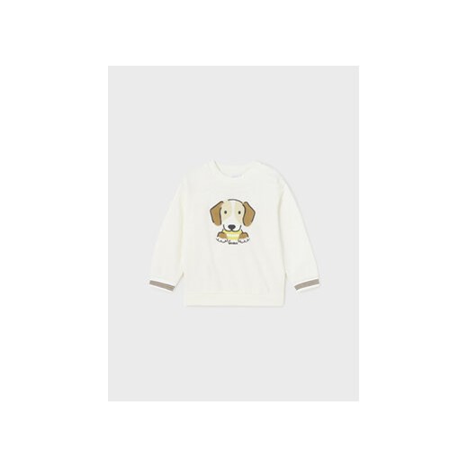 Mayoral Bluza 1414 Biały Regular Fit ze sklepu MODIVO w kategorii Bluzy i swetry - zdjęcie 168638926