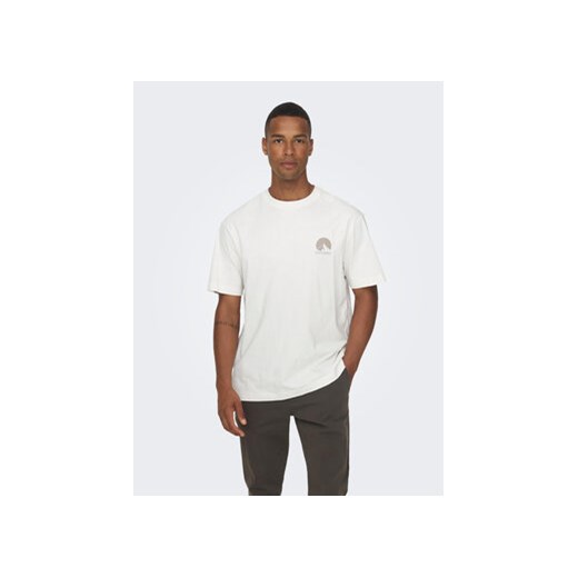 Only & Sons T-Shirt 22026424 Biały Relaxed Fit ze sklepu MODIVO w kategorii T-shirty męskie - zdjęcie 168639765