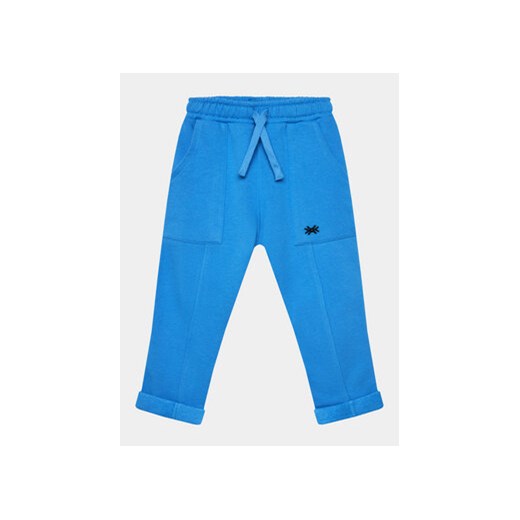 United Colors Of Benetton Spodnie dresowe 3V0KGF031 Niebieski Regular Fit ze sklepu MODIVO w kategorii Spodnie chłopięce - zdjęcie 168640065