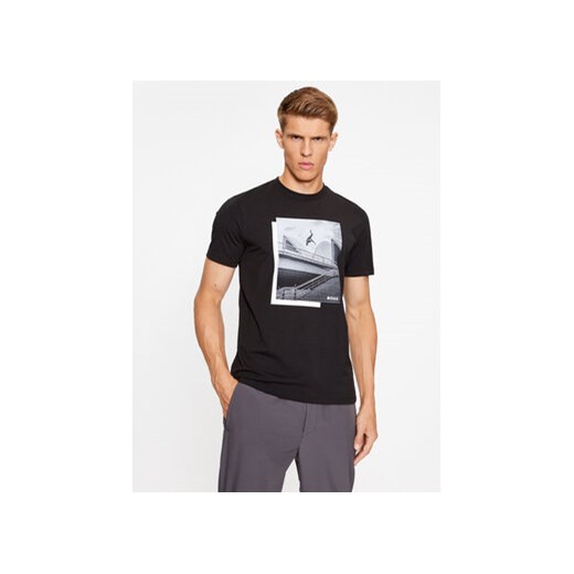 Boss T-Shirt Tee 10 50507028 Czarny Regular Fit ze sklepu MODIVO w kategorii T-shirty męskie - zdjęcie 168640287