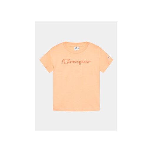 Champion T-Shirt 404650 Pomarańczowy Regular Fit ze sklepu MODIVO w kategorii Bluzki damskie - zdjęcie 168640297