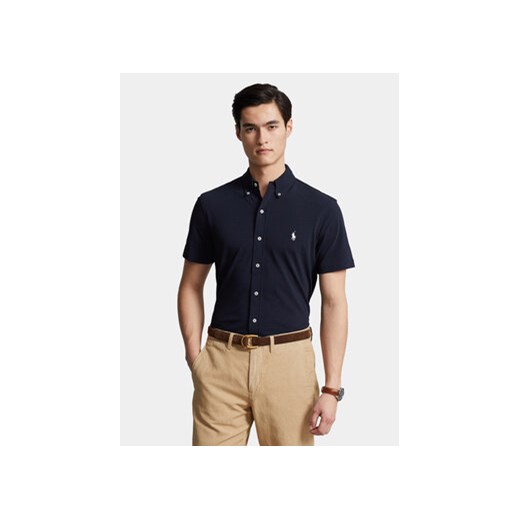 Polo Ralph Lauren Koszula 710798291001 Granatowy Slim Fit ze sklepu MODIVO w kategorii Koszule męskie - zdjęcie 168640395