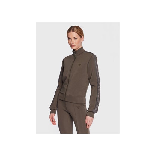 Guess Bluza New Allie Scuba V2YQ17 K7UW2 Khaki Regular Fit Guess S promocja MODIVO
