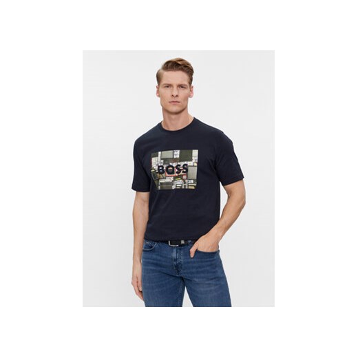 Boss T-Shirt Teeheavyboss 50510009 Granatowy Regular Fit ze sklepu MODIVO w kategorii T-shirty męskie - zdjęcie 168640728