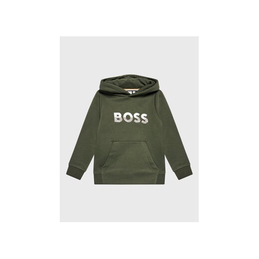 Boss Bluza J25M52 S Zielony Regular Fit ze sklepu MODIVO w kategorii Bluzy chłopięce - zdjęcie 168640768