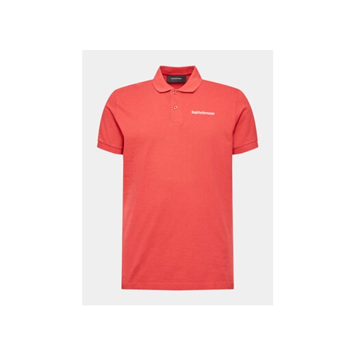 Peak Performance Polo Original G78778060 Czerwony Regular Fit ze sklepu MODIVO w kategorii T-shirty męskie - zdjęcie 168640908