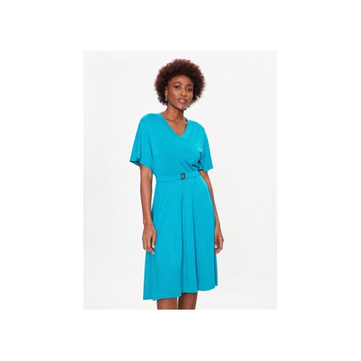 Liu Jo Beachwear Sukienka letnia VA3092 J5360 Niebieski Regular Fit ze sklepu MODIVO w kategorii Sukienki - zdjęcie 168640977