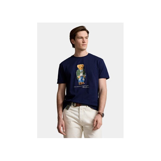 Polo Ralph Lauren T-Shirt 710854497034 Granatowy Regular Fit ze sklepu MODIVO w kategorii T-shirty męskie - zdjęcie 168641085