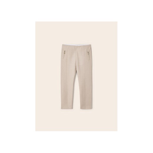 Mayoral Spodnie materiałowe 3501 Beżowy ze sklepu MODIVO w kategorii Spodnie dziewczęce - zdjęcie 168641499