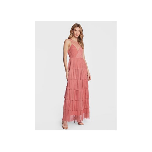 TWINSET Sukienka wieczorowa 231TP2443 Różowy Regular Fit ze sklepu MODIVO w kategorii Sukienki - zdjęcie 168641718