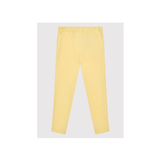 NAME IT Spodnie dresowe 13196271 Żółty Regular Fit ze sklepu MODIVO w kategorii Spodnie dziewczęce - zdjęcie 168641769