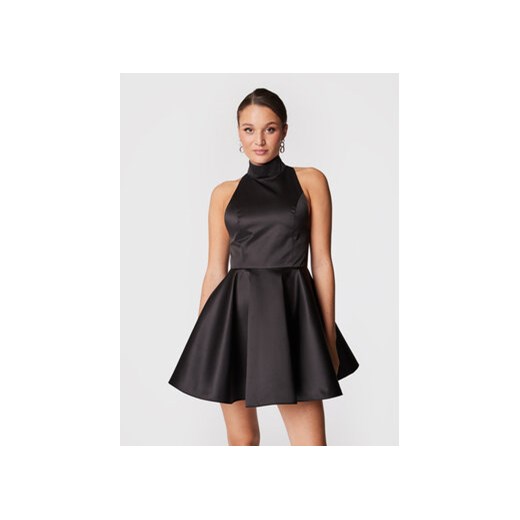 ROTATE Sukienka koktajlowa Cora RT1508 Czarny Regular Fit ze sklepu MODIVO w kategorii Sukienki - zdjęcie 168642489