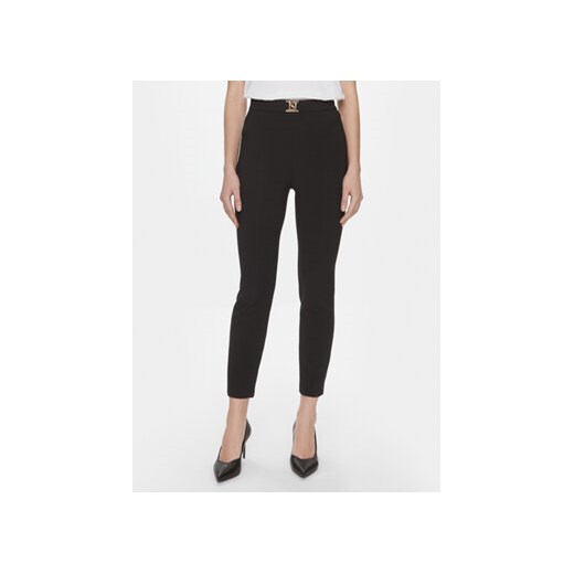 Elisabetta Franchi Spodnie materiałowe PA-T14-41E2-4421 Czarny Regular Fit ze sklepu MODIVO w kategorii Spodnie damskie - zdjęcie 168642865
