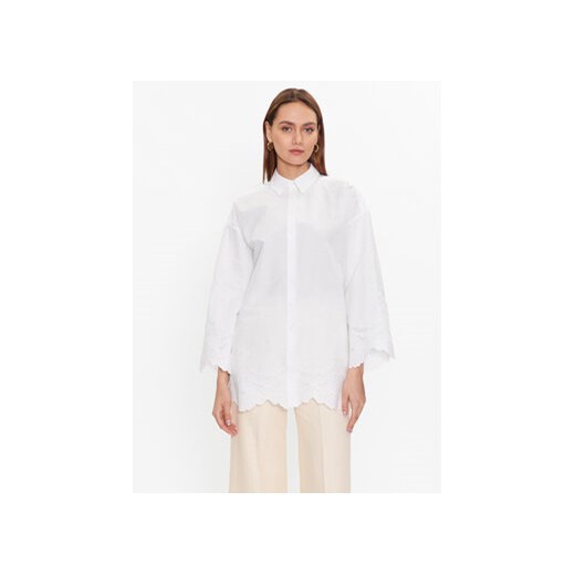 TWINSET Koszula 231TT2303 Biały Relaxed Fit ze sklepu MODIVO w kategorii Koszule damskie - zdjęcie 168643478