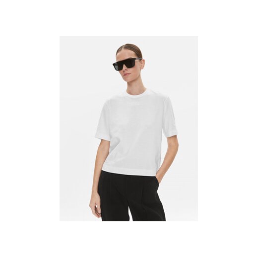 Calvin Klein Performance T-Shirt 00GWS3K104 Biały Relaxed Fit ze sklepu MODIVO w kategorii Bluzki damskie - zdjęcie 168643528