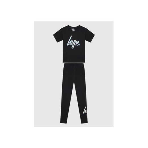 HYPE Komplet t-shirt i legginsy ZVLR-327 Czarny Regular Fit ze sklepu MODIVO w kategorii Komplety dziewczęce - zdjęcie 168643608