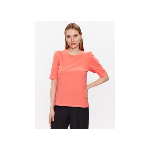 Moss Copenhagen T-Shirt Tig 17329 Różowy Regular Fit ze sklepu MODIVO w kategorii Bluzki damskie - zdjęcie 168643719