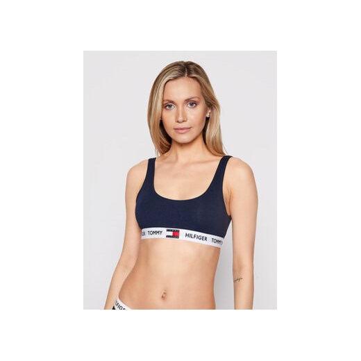 Tommy Hilfiger Biustonosz top UW0UW02225 Granatowy Tommy Hilfiger L MODIVO promocyjna cena