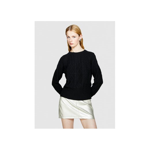 Sisley Sweter 17L3M103W Czarny Boxy Fit ze sklepu MODIVO w kategorii Swetry damskie - zdjęcie 168643977