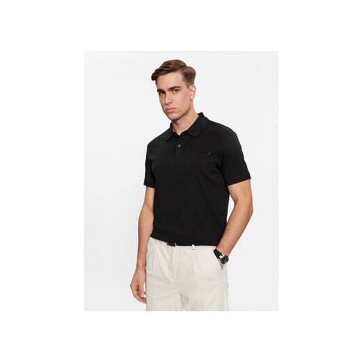 Guess Polo Nolan M4RP66 KBL51 Czarny Slim Fit ze sklepu MODIVO w kategorii T-shirty męskie - zdjęcie 168644307