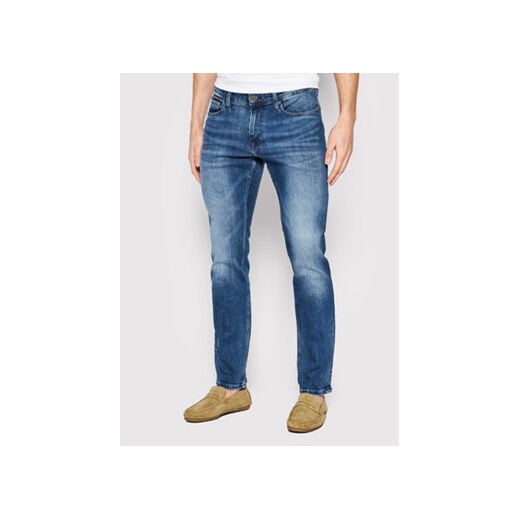 Tommy Jeans Jeansy Scanton DM0DM09564 Granatowy Slim Fit ze sklepu MODIVO w kategorii Jeansy męskie - zdjęcie 168644517