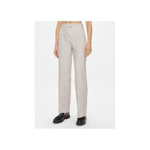 Marella Spodnie materiałowe Balbo2 2337860336200 Beżowy Regular Fit ze sklepu MODIVO w kategorii Spodnie damskie - zdjęcie 168644858