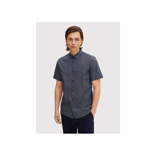 Tom Tailor Koszula 1031041 Granatowy Slim Fit ze sklepu MODIVO w kategorii Koszule męskie - zdjęcie 168644927