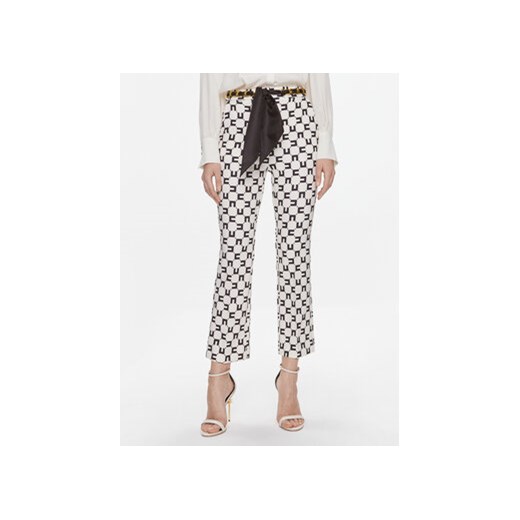 Elisabetta Franchi Spodnie materiałowe PA-S16-41E2-5989 Kolorowy Regular Fit ze sklepu MODIVO w kategorii Spodnie damskie - zdjęcie 168645019