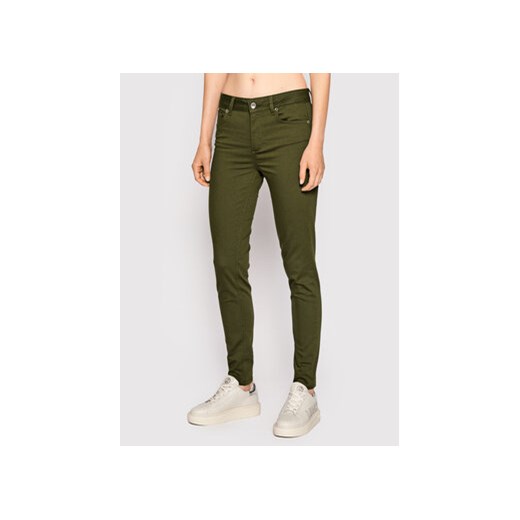 Liu Jo Spodnie materiałowe WF2362 T7144 Zielony Skinny Fit ze sklepu MODIVO w kategorii Spodnie damskie - zdjęcie 168645078