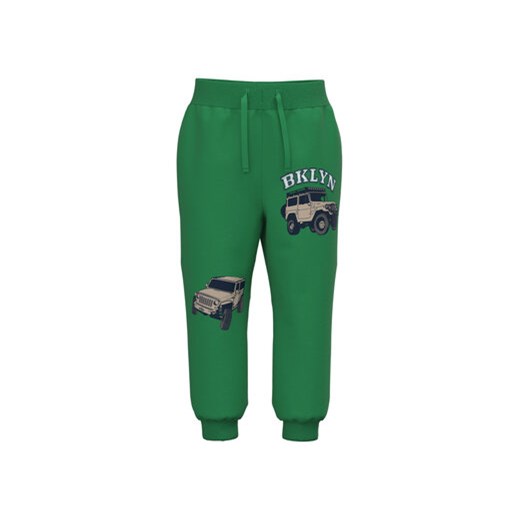 NAME IT Spodnie dresowe 13219397 Zielony Regular Fit ze sklepu MODIVO w kategorii Spodnie chłopięce - zdjęcie 168645299