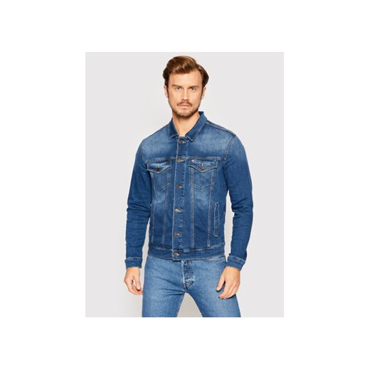 Tommy Jeans Kurtka jeansowa DM0DM10244 Niebieski Regular Fit ze sklepu MODIVO w kategorii Kurtki męskie - zdjęcie 168645348
