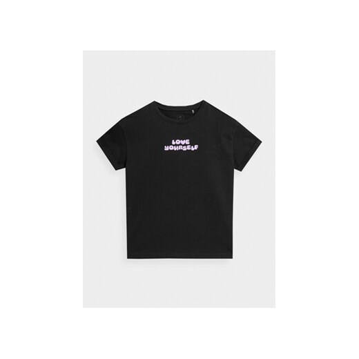 4F T-Shirt 4FJAW23TTSHF0825 Czarny Regular Fit ze sklepu MODIVO w kategorii T-shirty chłopięce - zdjęcie 168645427