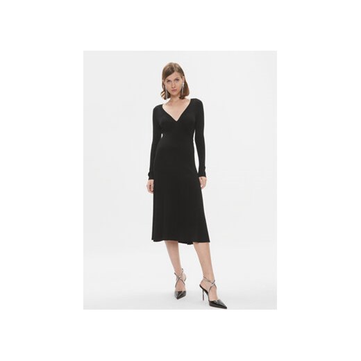 Pinko Sukienka dzianinowa Coccodrillo 102023 A18P Czarny Regular Fit ze sklepu MODIVO w kategorii Sukienki - zdjęcie 168645558