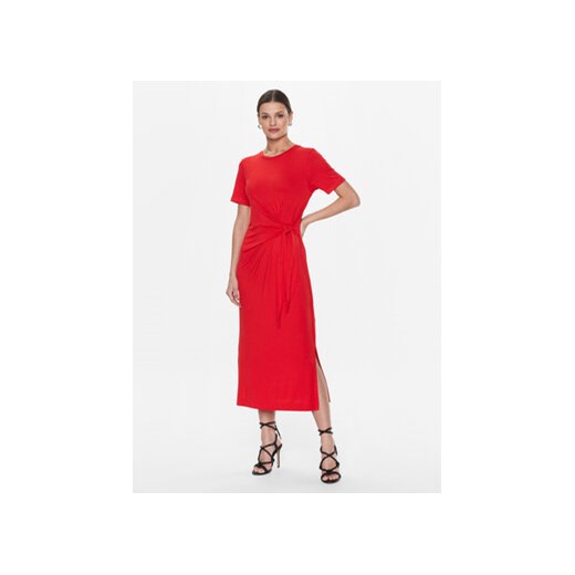 Tommy Hilfiger Sukienka codzienna WW0WW39343 Czerwony Regular Fit ze sklepu MODIVO w kategorii Sukienki - zdjęcie 168645637
