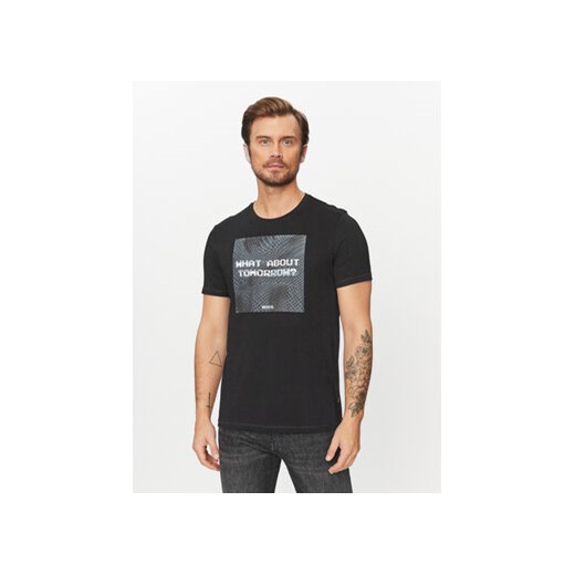 Boss T-Shirt Temessage 50503552 Czarny Relaxed Fit ze sklepu MODIVO w kategorii T-shirty męskie - zdjęcie 168645876