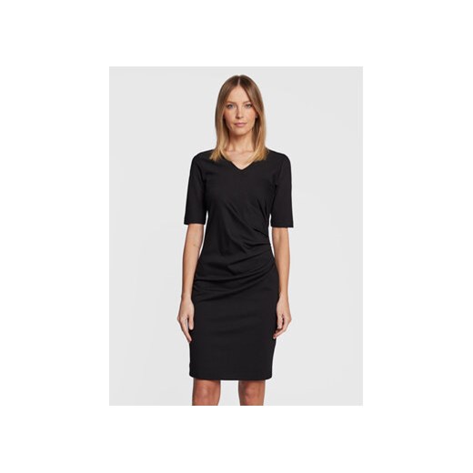 Fransa Sukienka codzienna Lano 20611304 Czarny Slim Fit ze sklepu MODIVO w kategorii Sukienki - zdjęcie 168645907