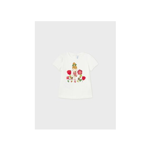 Mayoral T-Shirt 1005 Beżowy Regular Fit ze sklepu MODIVO w kategorii Koszulki niemowlęce - zdjęcie 168646078