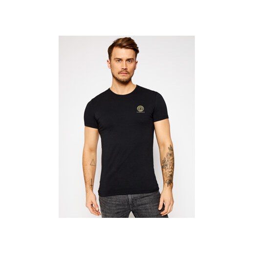 Versace T-Shirt Medusa AUU01005 Czarny Slim Fit ze sklepu MODIVO w kategorii T-shirty męskie - zdjęcie 168646257