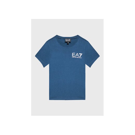 EA7 Emporio Armani T-Shirt 6LBT62 BJ02Z 1568 Niebieski Regular Fit ze sklepu MODIVO w kategorii T-shirty chłopięce - zdjęcie 168646259