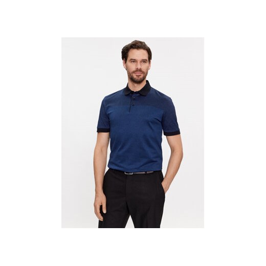 Boss Polo Prout 203 50499577 Granatowy Slim Fit ze sklepu MODIVO w kategorii T-shirty męskie - zdjęcie 168646519